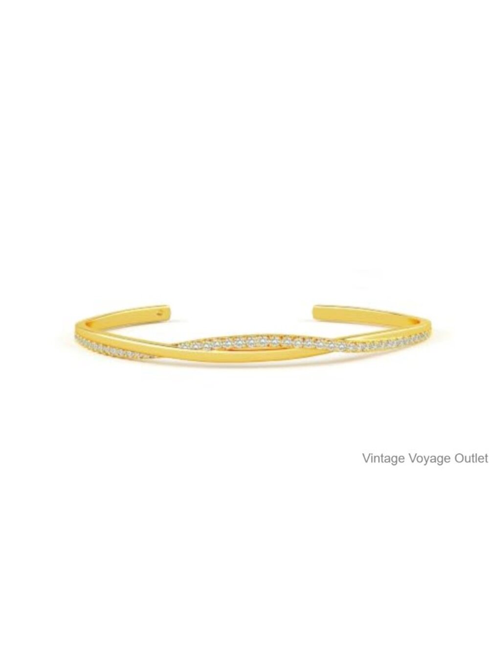 14K Gold Plated Cuff Bracelet for Women Dainty Adjustable Bangle Jewelry Gift
